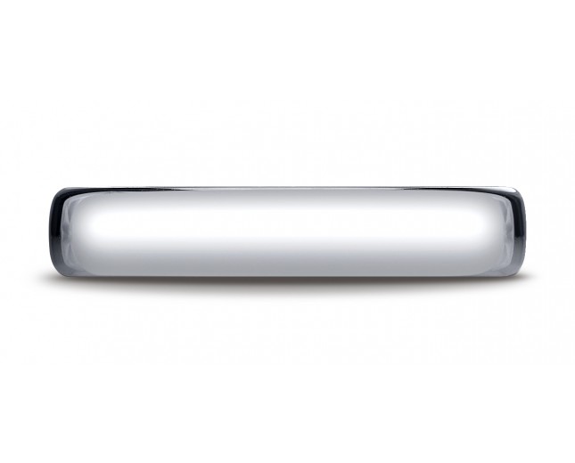 18K White Gold 4.5mm Comfort-Fit Wedding Ring 