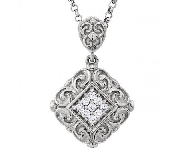 14K White Vintage Gold Necklaces