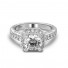 14K White Gold Sophia Halo Engagement Ring