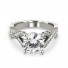Platinum Intertwined Pave Diamond Engagement Ring