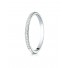 14k White Gold 2mm pave set diamond  ring 