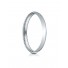 14k White Gold Men's/Woman's Wedding Ring 2mm High Polished Milgrain Center Design Band