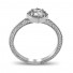 14K White Gold Vintage Octagon Solitaire Engagement Ring (Ring_diamond)