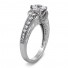 14K White Gold Fancy Solitaire Engagement Ring