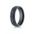 Ceramic 6mm Comfort-Fit Satin-Finished Design Ring 