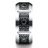 Cobaltchrome™ 10mm Comfort Fit Blackened Micro hammer Diamond Ring 