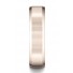 14k Rose Gold 6mm Comfort-Fit Satin-Finished with High Polished Beveled Edge Carved Design Band