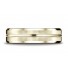 14k Yellow Gold 6mm Comfort-Fit Satin-Finished with High Polished Cut Carved Design Band