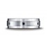 Argentium Silver 7mm Comfort-Fit Pave Set 6-Stone Black Diamond Design Band 