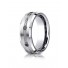 Cobaltchrome™ 7.5mm Comfort-Fit 3-Stone Black Diamond Design Ring 