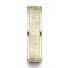 18k Yellow Gold Comfort Fit Men's Wedding Ring 6mm High Polish Edge Hammered Center Design Band
