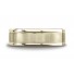14k Yellow Gold 7mm Comfort-Fit Satin-Finished Four-Sided Carved Design Band
