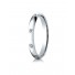 14k White Gold 3mm Comfort-Fit Burnish Set 8-Stone Diamond Eternity Ring (.16ct) (Wed_Ring_Diamond)