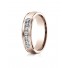  14k Rose Gold 6mm Comfort-Fit Channel Set 7-Stone Diamond Eternity Ring (Wed_Ring_Diamond)