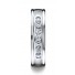 18K White Gold 6mm Comfort-Fit Channel Set 7-Stone Diamond Eternity Ring (.42ct) (Wed_Ring_Diamond)