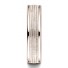 14k Rose Gold Men's Wedding Ring 6mm Comfort-Fit multi milgrain center high polish round edge Design band
