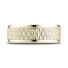 18k Yellow Gold Comfort Fit 8mm High Polish Round Edge  Bubbled Center DesignMen's Wedding Band