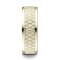 18k Yellow Gold Comfort Fit 8mm High Polish Round Edge  Bubbled Center DesignMen's Wedding Band