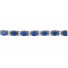 14K White Gold Oval Sapphire and Diamond Bracelet