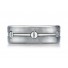 Titanium 8mm Comfort-Fit Satin-Finished Screw-Design Ring 